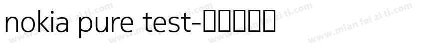 nokia pure test字体转换